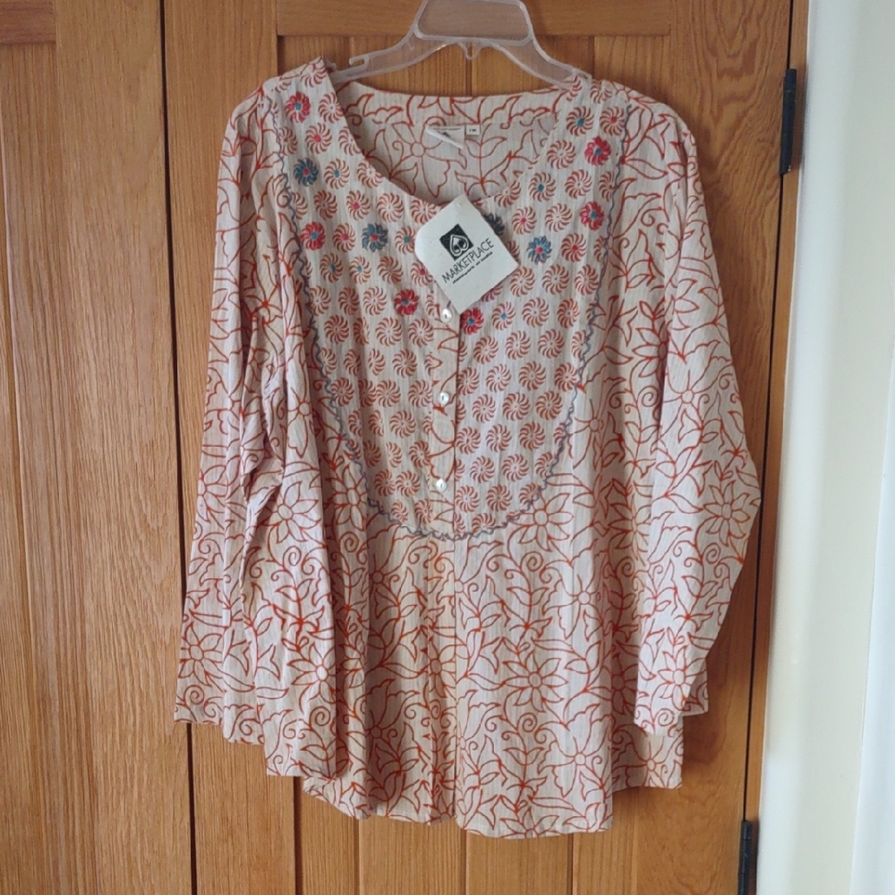 Marketplace Of India Floral Blouse